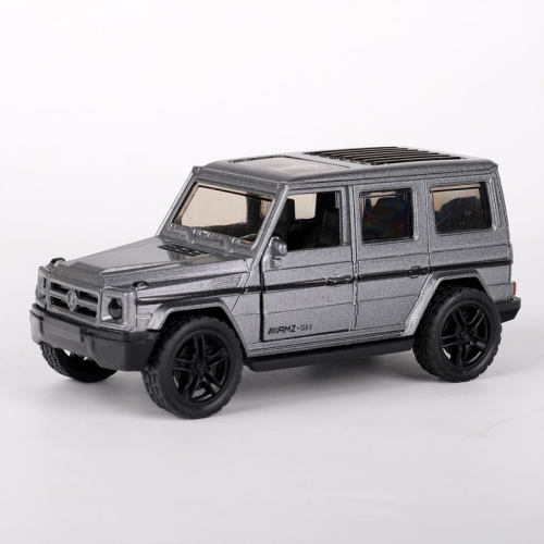 原厂1/36 奔驰AMG G63 银灰色 合金模型 玩具小汽车模型 带回力