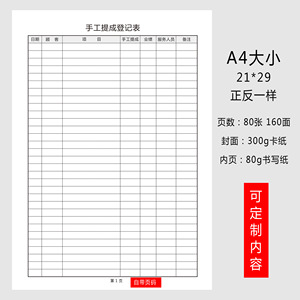 美容院员工手工销售业绩提成保险