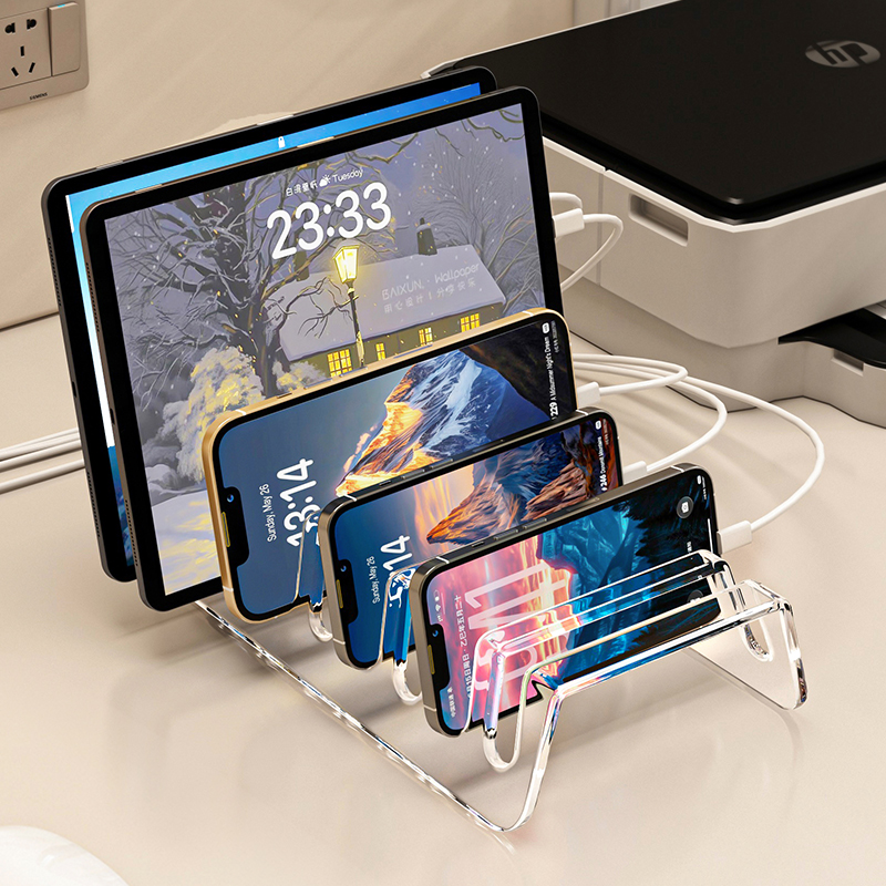 手机平板收纳多格多卡槽置物架
