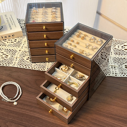 首饰收纳盒高档精致小巧手饰品盒