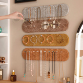 首饰毛毡板收纳墙面装 饰项链手串耳环展示架壁挂多功能照片墙挂架