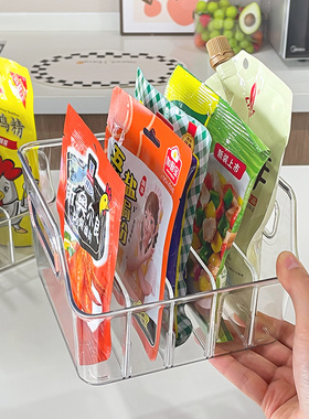 调料收纳盒厨房台面袋装佐料香包多功能分格整理神器调料品置物架