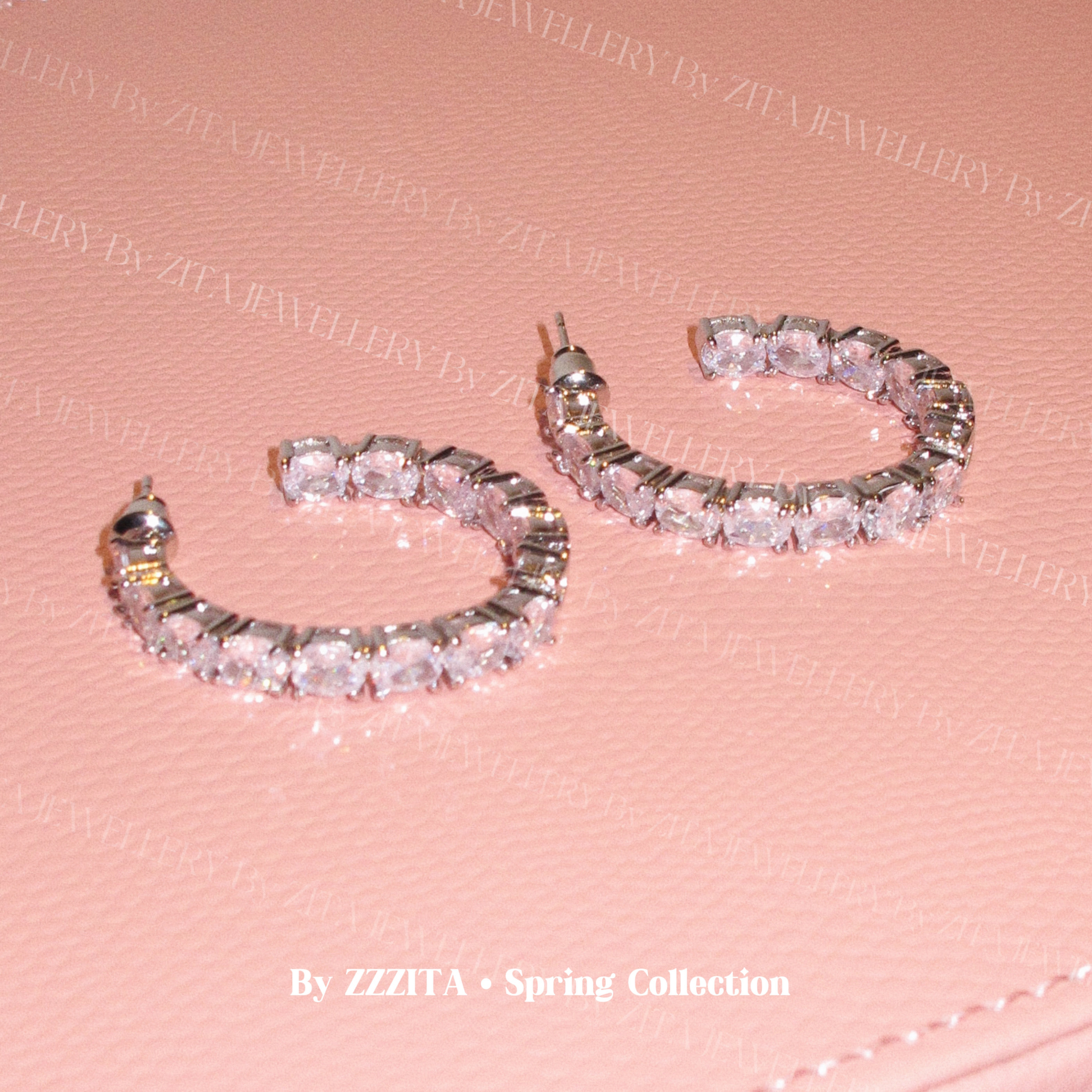 ZZZITA Flash Valentine·闪光灯恋人～手镶闪钻设计感圈圈耳环,饰品/流行首饰/时尚饰品新,耳环,淘宝优惠券,粉丝福利购,淘宝优惠卷