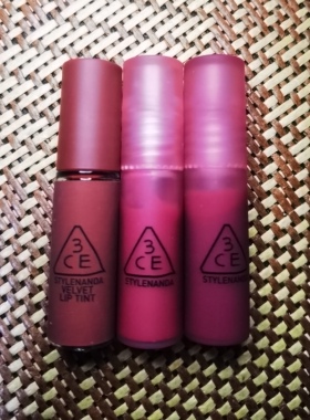 3CE小口红苦咖色烟熏莓果色丝绒