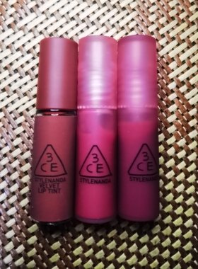 3CE小口红苦咖色烟熏莓果色丝绒