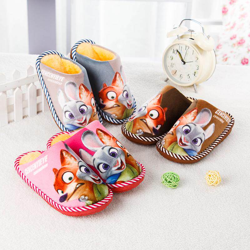 Pantoufles enfants en suède pour hiver - Ref 1025139 Image 1