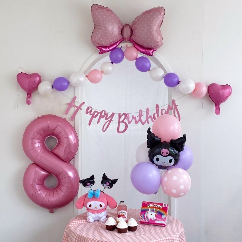 ins周岁库洛米生日套餐数字儿童韩宝宝可爱派对聚会道具铝膜气球,节庆用品/礼品,气球,淘宝优惠券,粉丝福利购,淘宝优惠卷