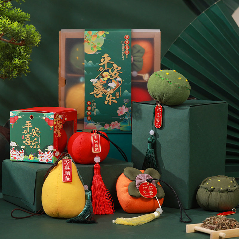 香包香囊柿子如意diy手工