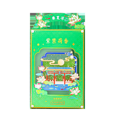 金属流沙冰箱贴故宫紫禁