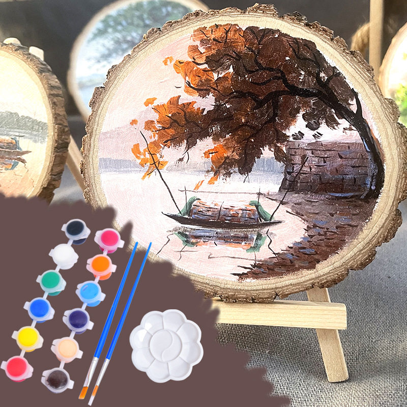 纯手工年轮DIY圆形松木片装饰手绘创意绘画杯垫涂鸦木片环创圆木,商务/设计服务,礼品/工艺品/饰品设计,淘宝优惠券,粉丝福利购,淘宝优惠卷