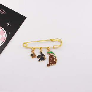 卡通宫崎骏动漫合金胸针龙猫千与千寻无脸男黑猫学生徽章配饰别针