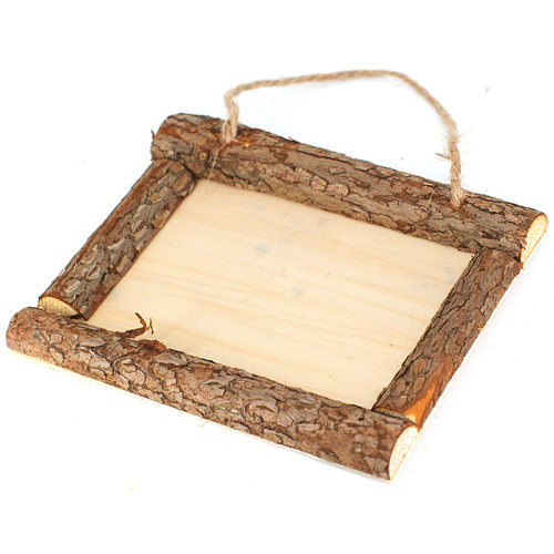 树皮相框儿童手工DIY木