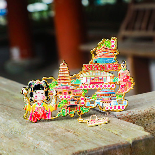 西安浮雕地图冰箱贴博物