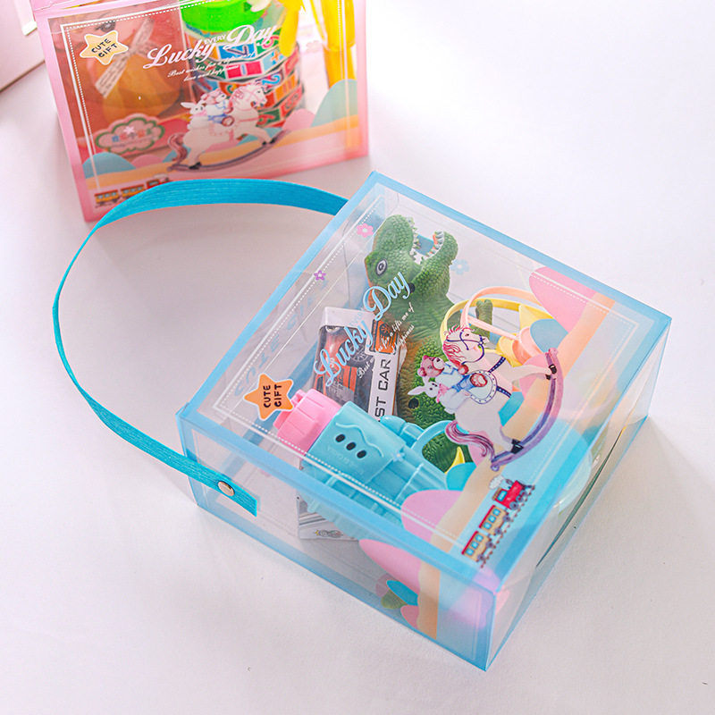 儿童生日礼品袋子PVC透明