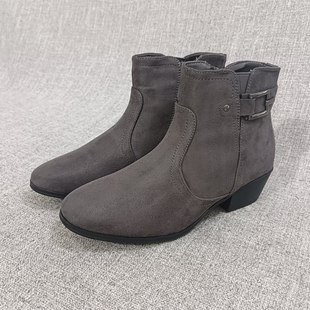 外贸粗跟切尔西靴大码女靴子短靴时装靴T2217瑕疵清仓