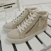 中性板鞋 外贸欧美韩版 潮复古高帮耐磨休闲板鞋 F2169瑕疵清仓