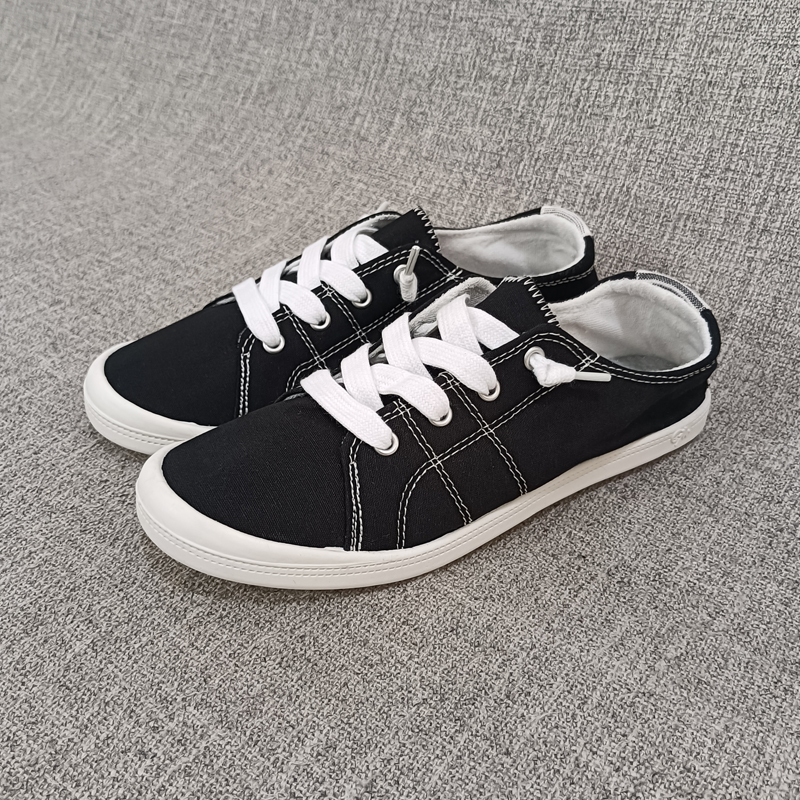 平跟帆布鞋外贸舒适软底休闲塑胶