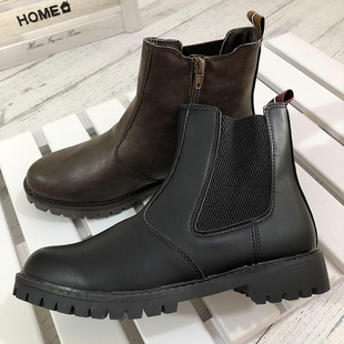 百搭女短靴切尔西时装 女靴F1881瑕疵清仓 靴裸靴大脚大码