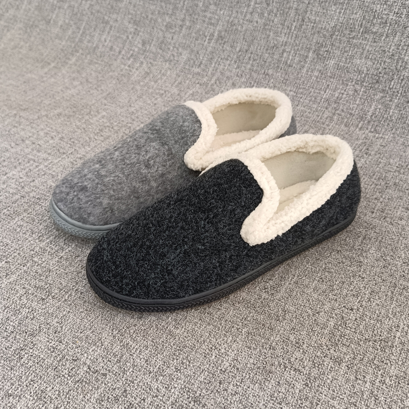 外贸记忆棉鞋垫舒适包子鞋豆豆鞋室内防滑休闲棉鞋大码女鞋F4262