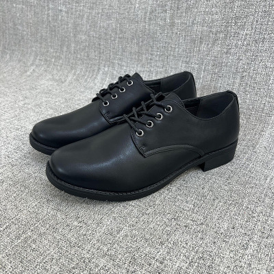 外贸英伦风PU革棉垫带足弓不累脚单鞋春秋一脚蹬大码女鞋 F5083