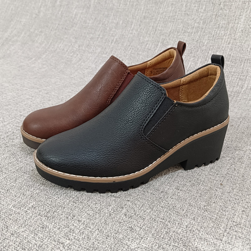 外贸坡跟休闲舒适单鞋女鞋大脚大码妈妈鞋 脚感舒适 F3551,女鞋,深口单鞋,淘宝优惠券,粉丝福利购,淘宝优惠卷