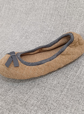 外贸冬季加棉软底地板踩屎感豆豆鞋室内单鞋大码女鞋 F4752 贼软