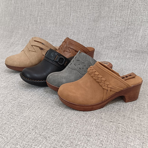 包头拖鞋粗跟大码女鞋外贸欧美