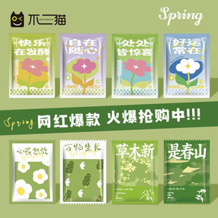 不二猫外卖一次性手套独立小包装食品级餐饮专用塑料加厚手套定制