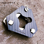 美国VF碳纤维钥匙扣男女汽车钥匙圈个性 创意挂件钥匙收纳腰挂