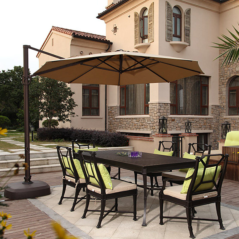 户外遮阳伞别墅庭院花园罗马伞遮阳伞欧巴维亚大遮阳伞进口面料