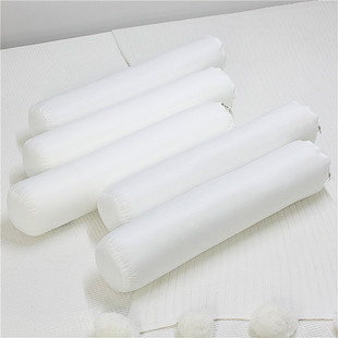 磨毛布抱枕芯腰枕靠枕芯靠垫芯子纯白真空压缩抱枕圆柱形糖果枕芯