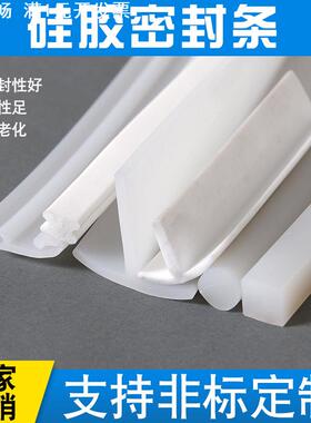 布袋除尘器盖板密封条硅胶发泡U型9字密封条除尘器密封e型橡胶条