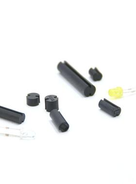 量大优惠LED灯柱4高度2-24黑色双坑双槽间隔柱PC板隔离柱耐温sgs