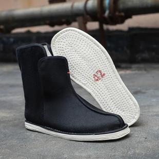 官靴汉服靴千层底布鞋平底男款短靴中国风靴子古装中式手工汉服鞋