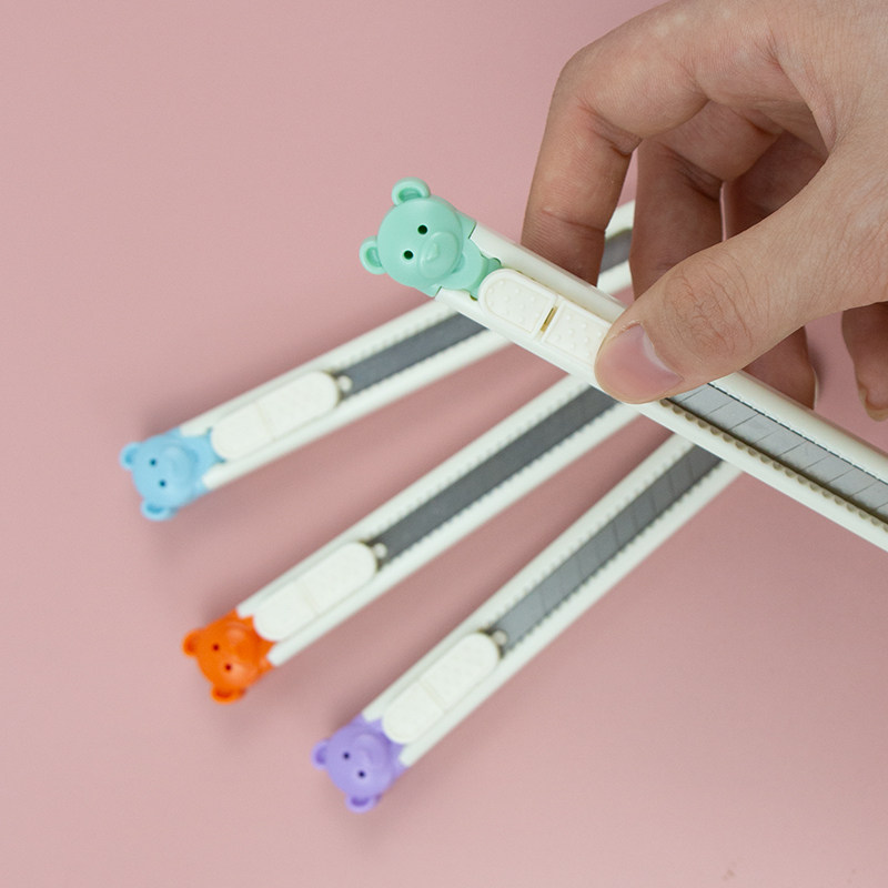 卡通美工刀壁纸刀片开箱介刀工具手工美术刀工业用刀裁纸墙纸快递