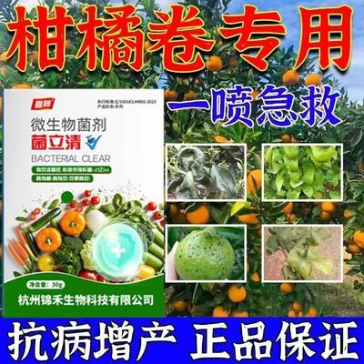 柑橘卷叶病通用剂疮痂病炭疽病砂皮病黑斑黑星病柑橘树叶面肥菌剂