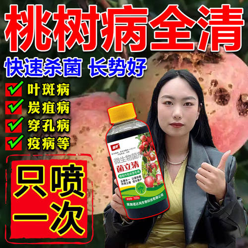 桃树专用药桃子杀菌剂农药缩叶病黑褐斑缩叶病果腐病流胶病杀菌药