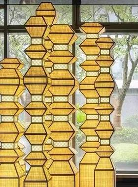 中山工厂直销五星级酒店大厅定制组合落地灯艺术造型售楼部艺术展