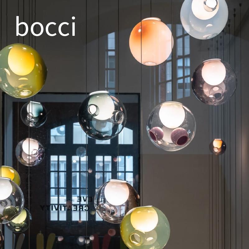 加拿大bocci28吊灯设计师款别墅客厅餐厅复式挑空楼梯间玻璃吊灯