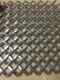 不锈钢304扁丝编织金属幕墙装饰网 加工定做亮面不锈钢装饰网