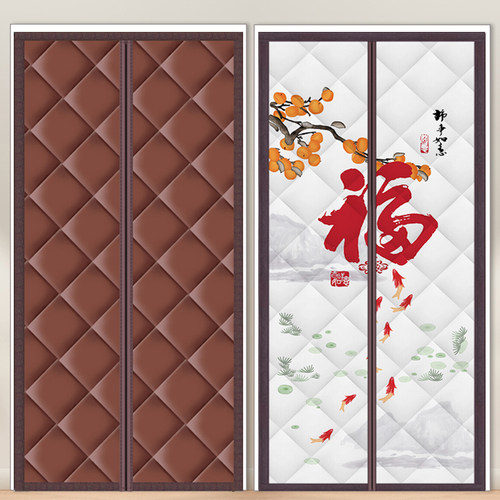 棉门帘家用空调防冷气挡风防风隔断帘隔音自吸帘子卧室遮挡隐私