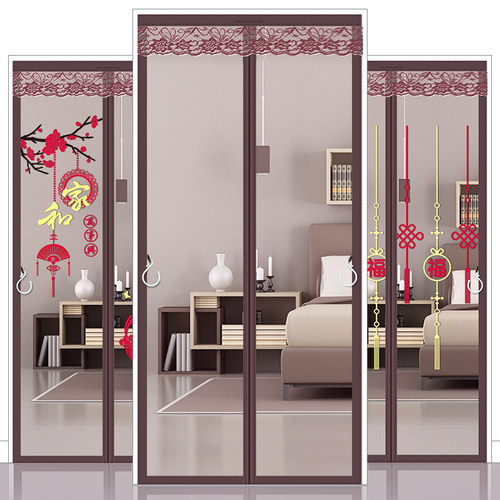 魔术贴全磁条防蚊门帘自装磁吸窗纱家用自粘纱门沙窗纱窗网免打孔 - 封面