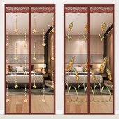 顶部加宽魔术贴防蚊门帘磁铁磁性纱窗网自粘型家用纱门自装 沙窗纱