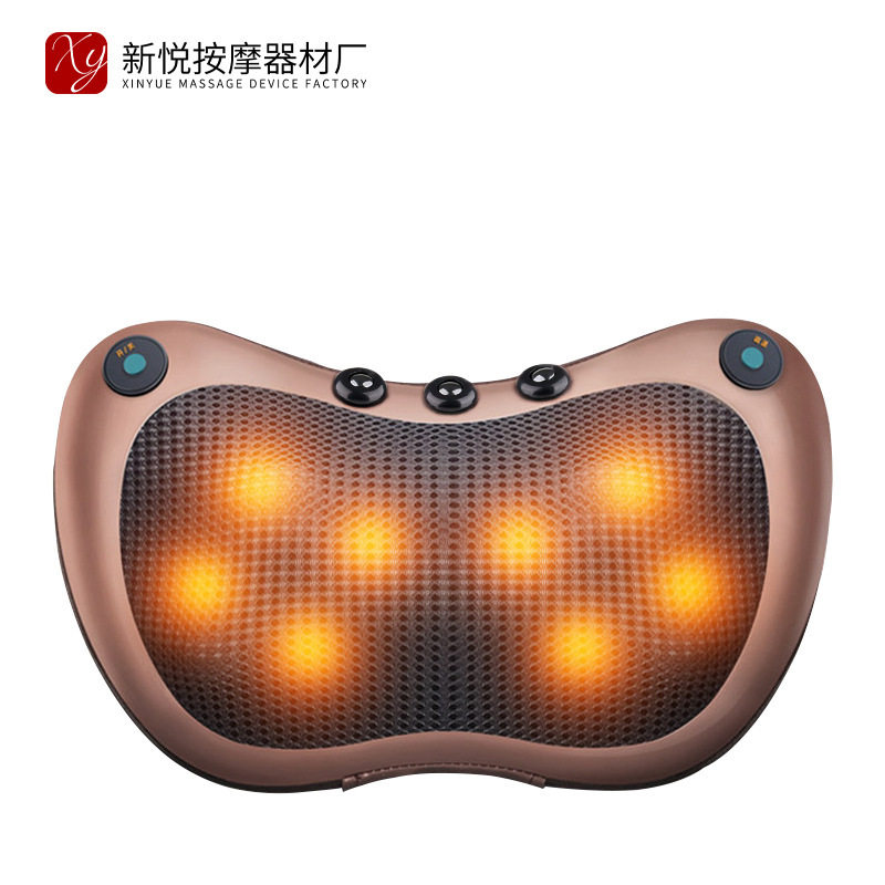 双键车载腰椎两用按摩枕头