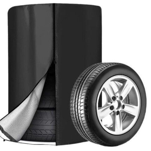 跨境汽车轮胎罩防雨防晒防水420D牛津布4个装轮胎汽车备胎防尘罩