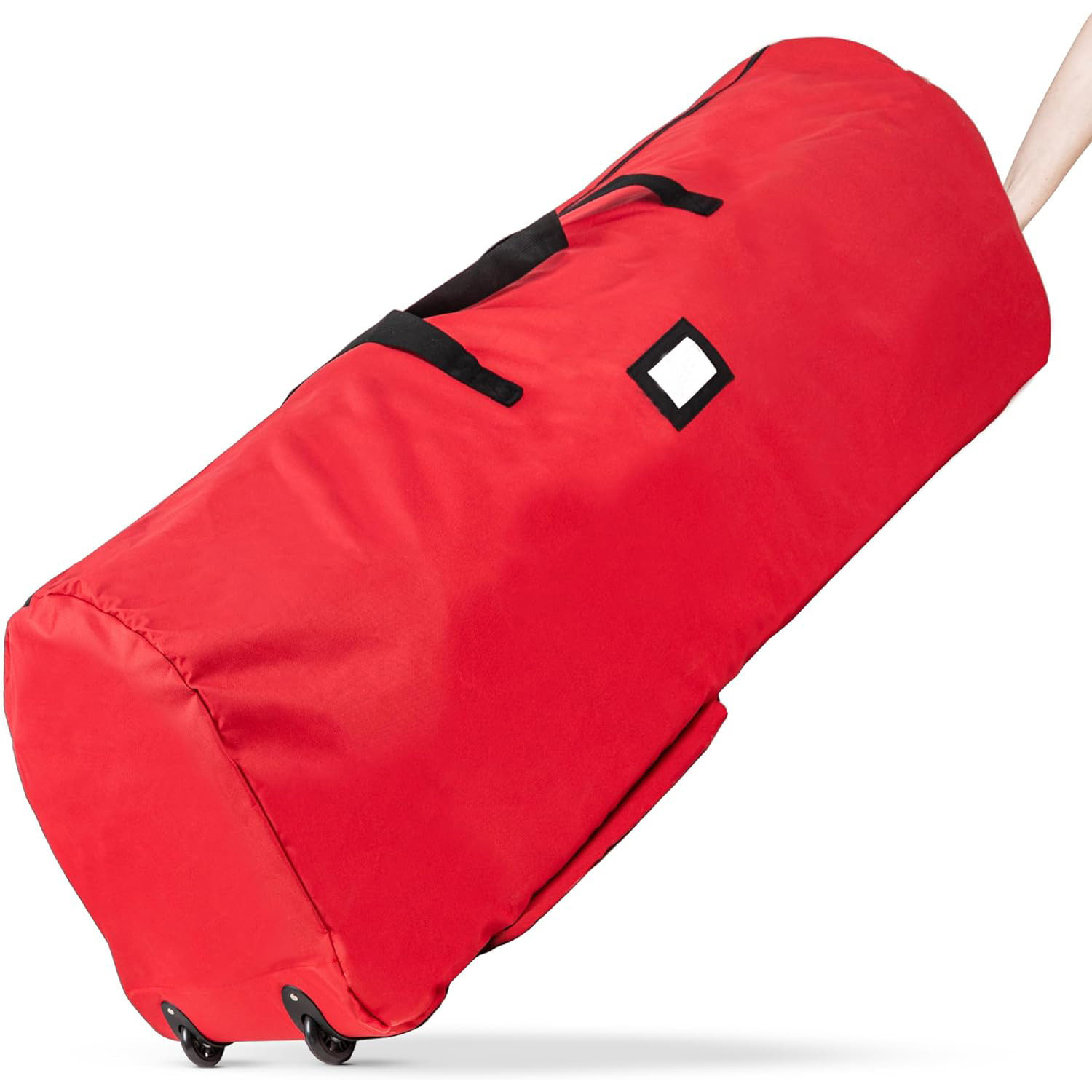 圣诞节人造圣诞树收纳袋携带把手和轮子600D牛津布节日储物袋