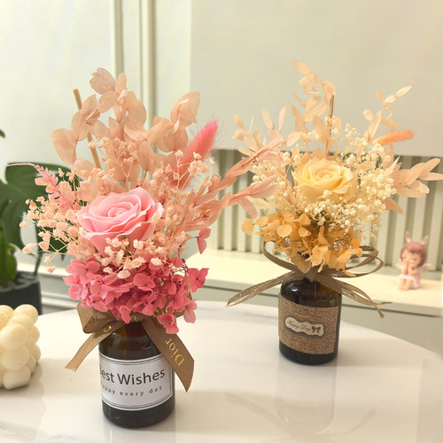 干花永生花束香薰手提礼盒