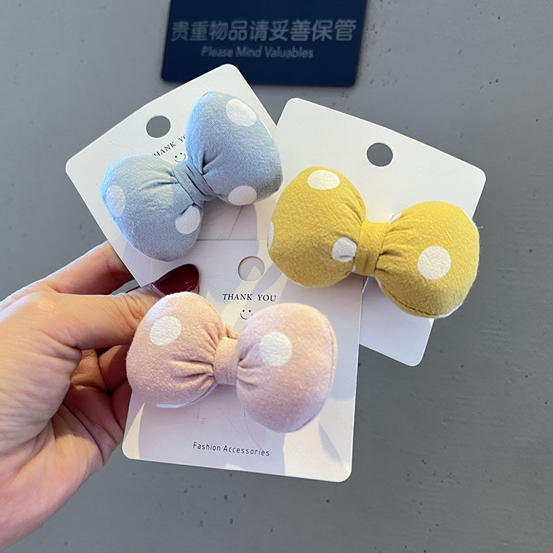 立体充棉蝴蝶结发夹可爱点点软萌女孩发饰边夹子DIY发绳女童头饰,童装/婴儿装/亲子装,发饰,淘宝优惠券,粉丝福利购,淘宝优惠卷