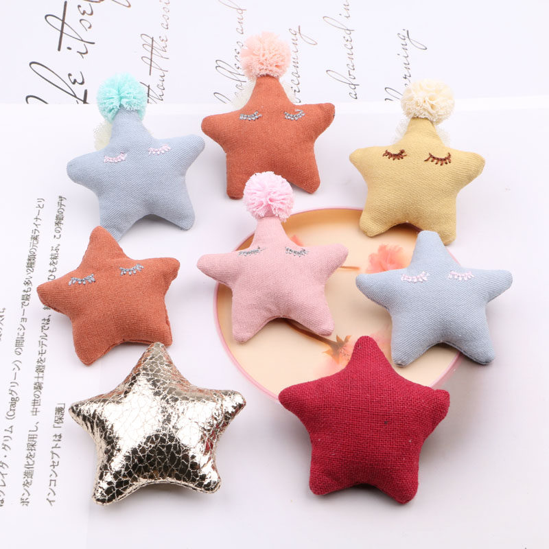 韩版冲棉布艺海星配件手工发饰头饰自制diy儿童发绳发夹鞋帽材料