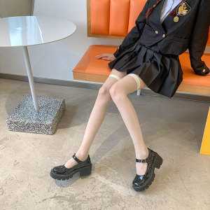 黑色丝袜ins潮日系网红透明过膝袜夏季薄款性感jk辣妹长筒大腿袜